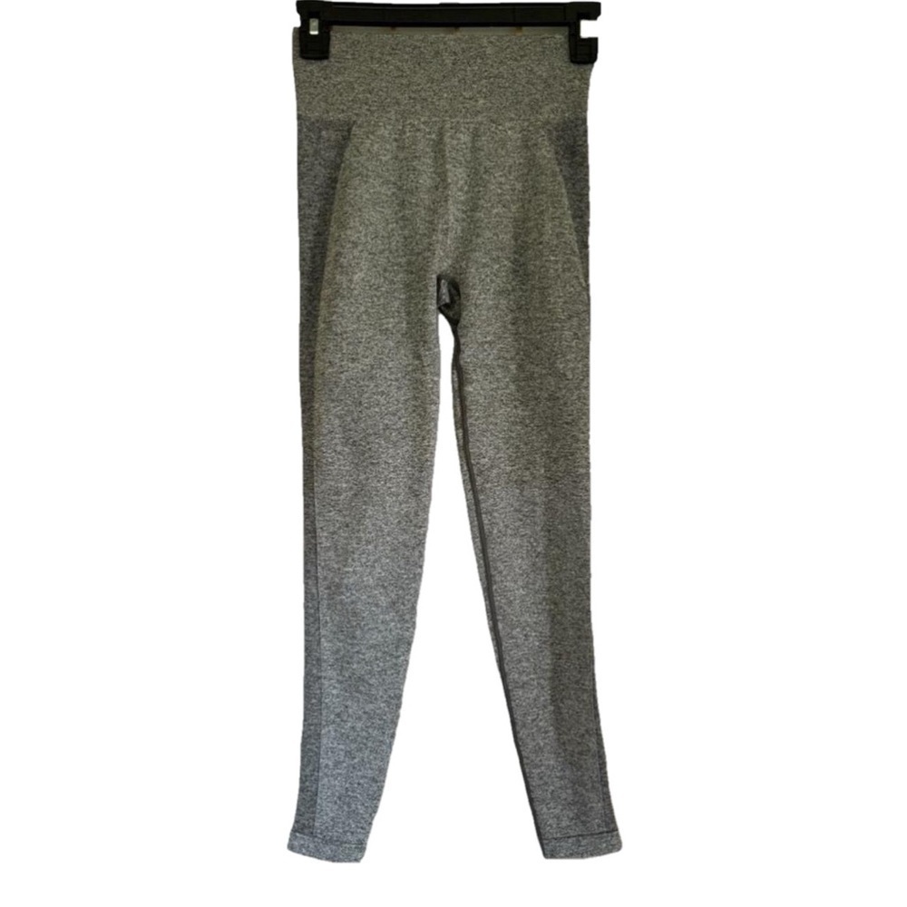 GYMSHARK womens gray flex high waisted seamless leggings